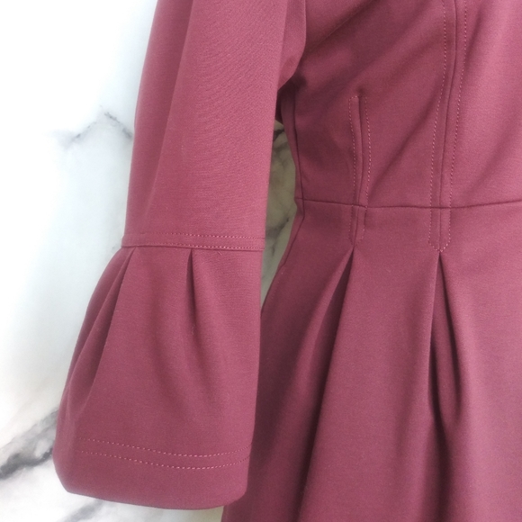 🆕Eden Court Button Up Peplum Pleated Pea Coat LG - Picture 4 of 8